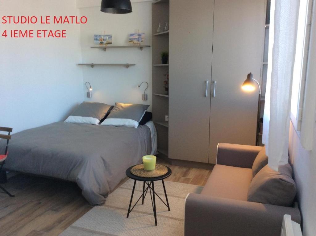 Les Studios Vue Mer Le Matlo Dinard Exterior foto