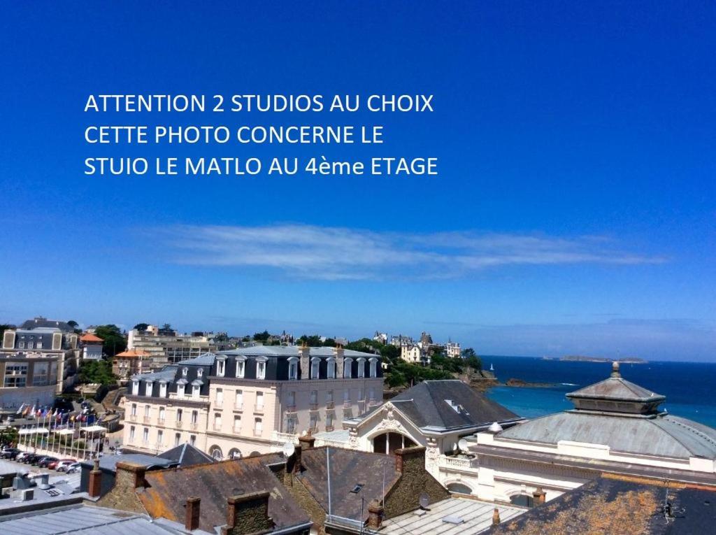 Les Studios Vue Mer Le Matlo Dinard Exterior foto